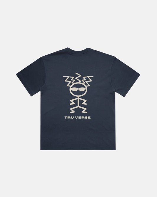 Signature Tee - Ink Blue/Sand